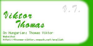 viktor thomas business card